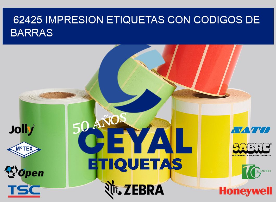62425 IMPRESION ETIQUETAS CON CODIGOS DE BARRAS