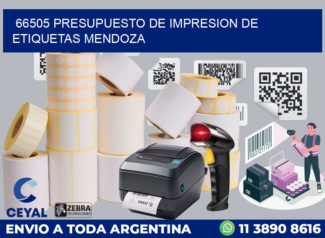 66505 PRESUPUESTO DE IMPRESION DE ETIQUETAS MENDOZA