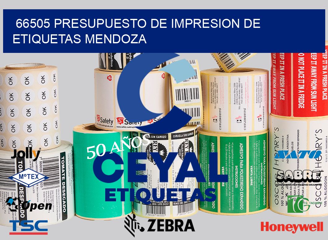 66505 PRESUPUESTO DE IMPRESION DE ETIQUETAS MENDOZA