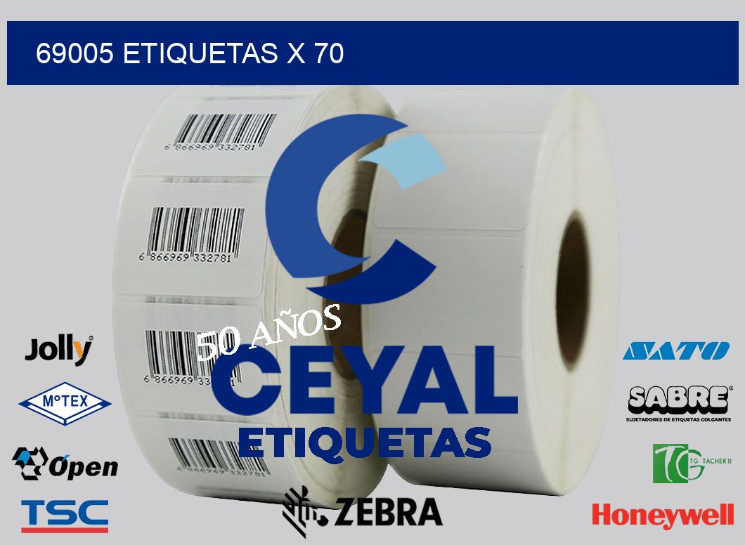 69005 Etiquetas x 70