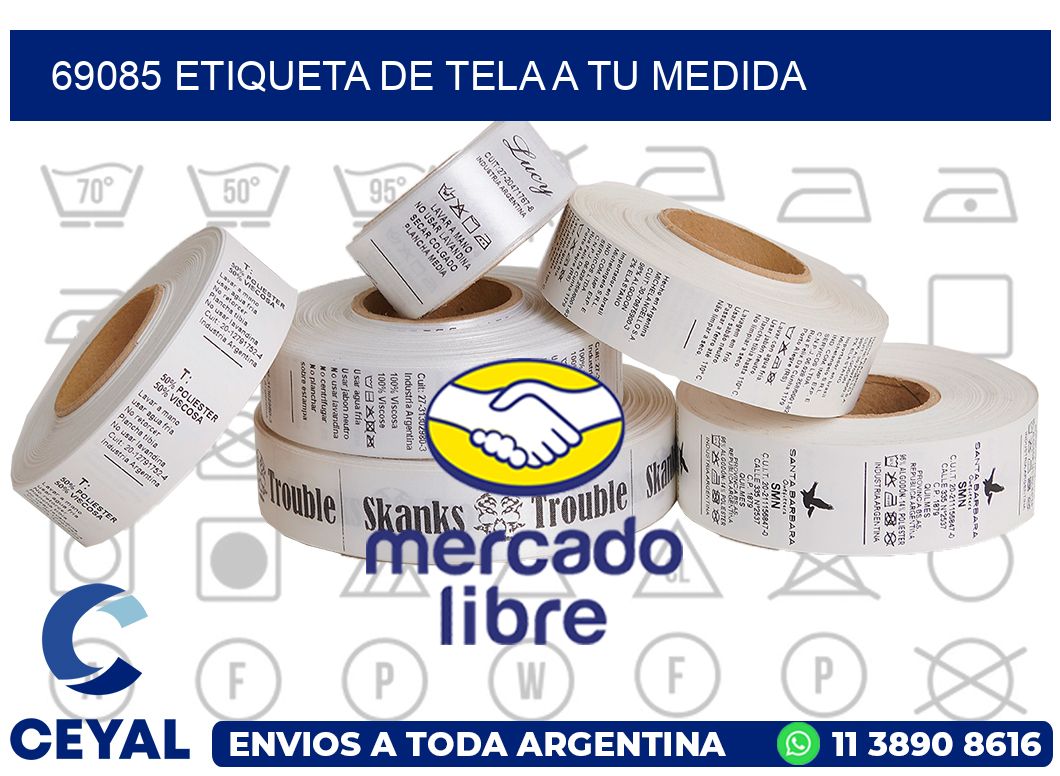 69085 ETIQUETA DE TELA A TU MEDIDA