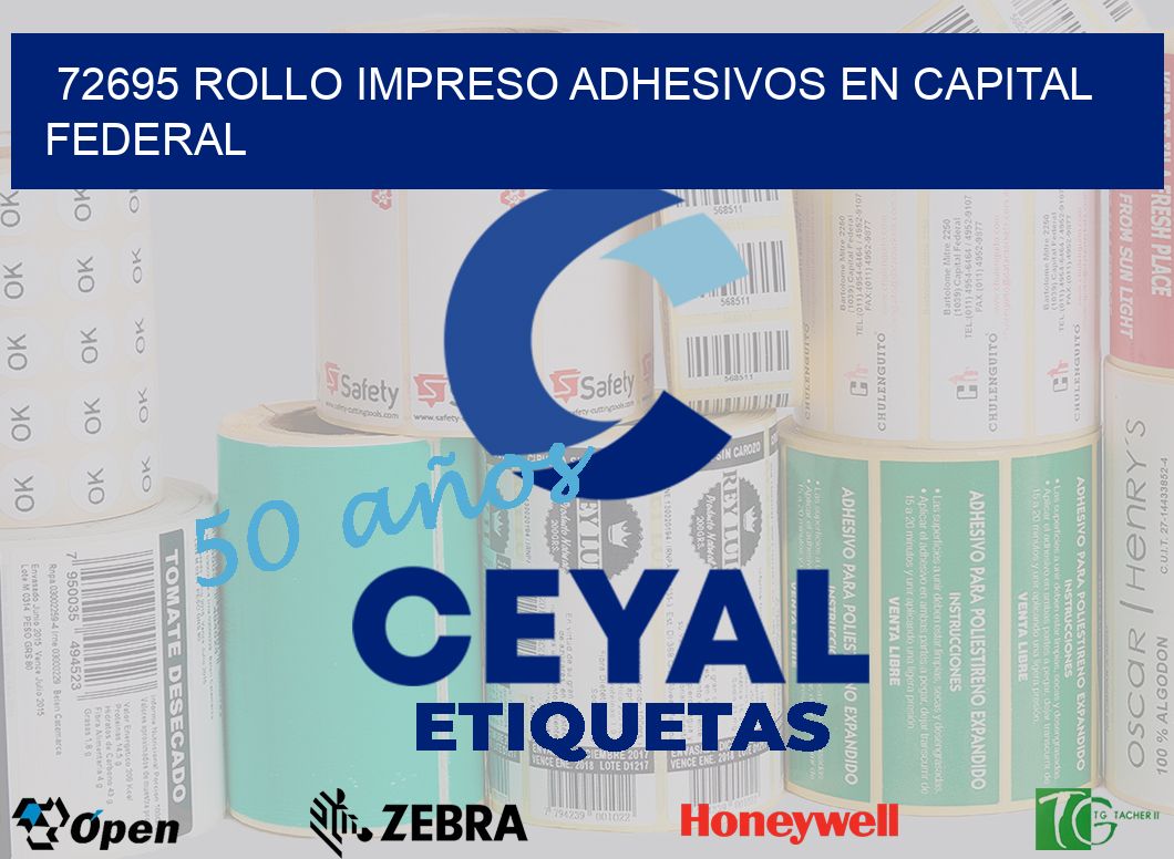 72695 ROLLO IMPRESO ADHESIVOS EN CAPITAL FEDERAL