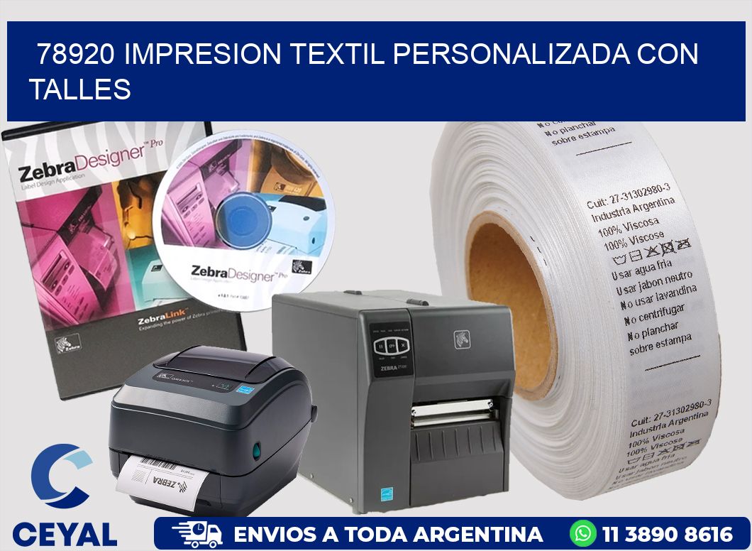 78920 IMPRESION TEXTIL PERSONALIZADA CON TALLES