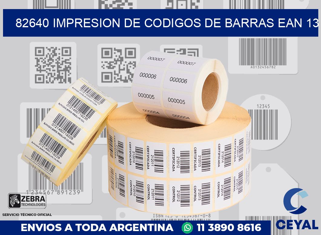 82640 IMPRESION DE CODIGOS DE BARRAS EAN 13