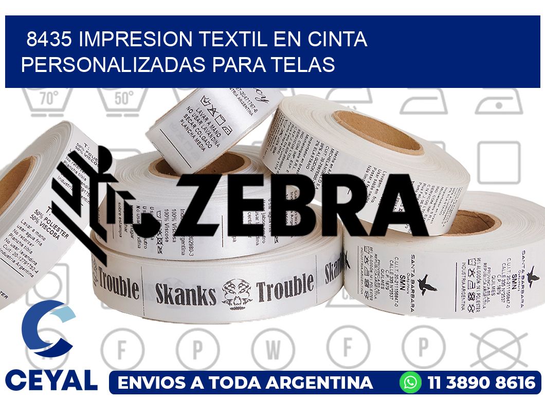 8435 IMPRESION TEXTIL EN CINTA PERSONALIZADAS PARA TELAS