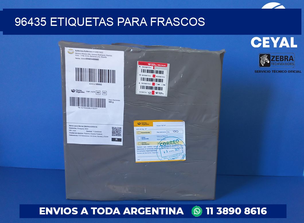 96435 ETIQUETAS PARA FRASCOS