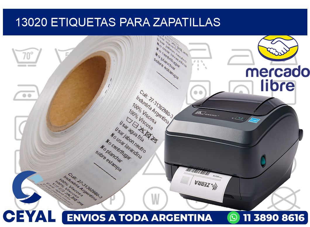 13020 ETIQUETAS PARA ZAPATILLAS