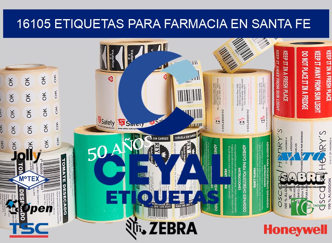 16105 ETIQUETAS PARA FARMACIA EN SANTA FE