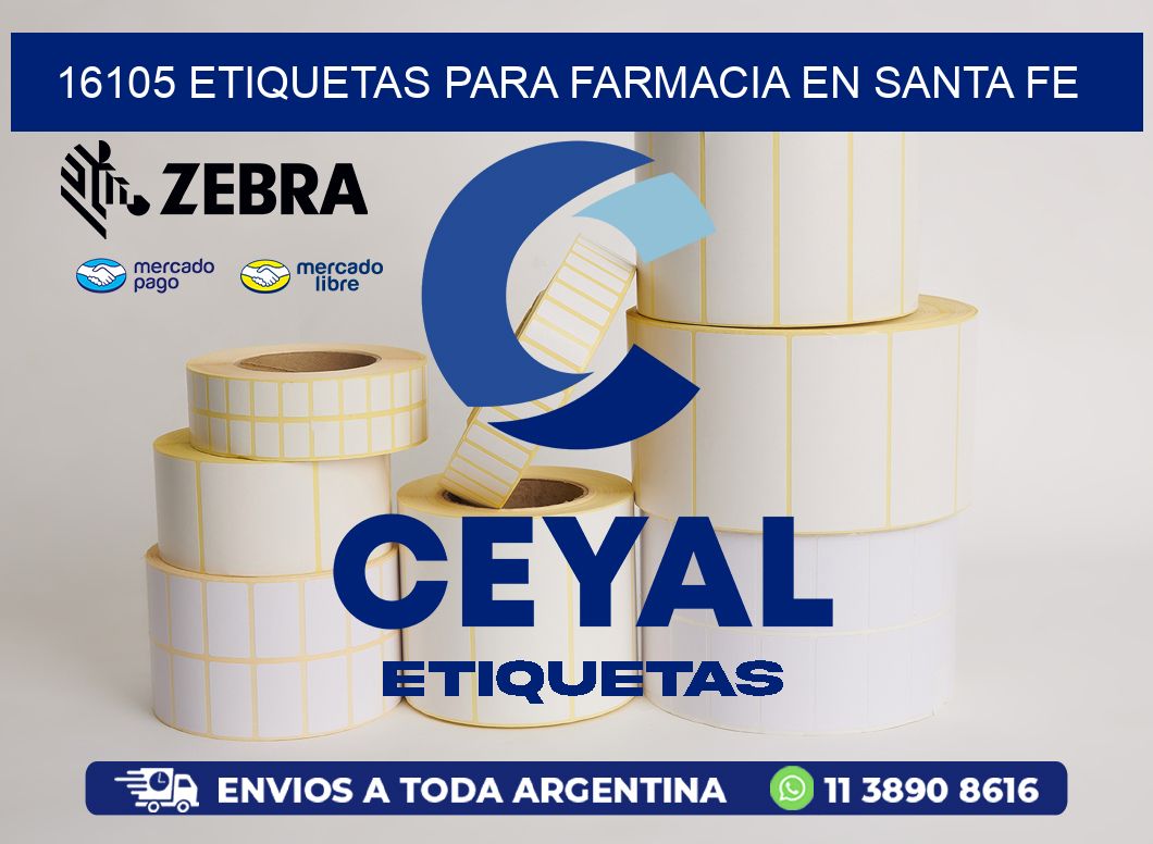 16105 ETIQUETAS PARA FARMACIA EN SANTA FE