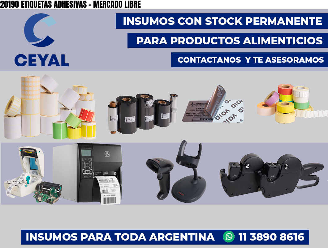 20190 ETIQUETAS ADHESIVAS - MERCADO LIBRE