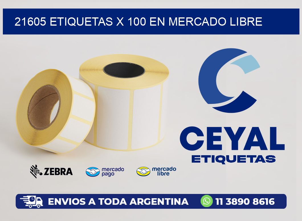 21605 ETIQUETAS X 100 EN MERCADO LIBRE