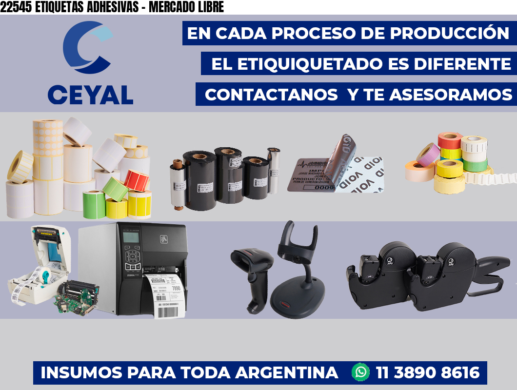 22545 ETIQUETAS ADHESIVAS - MERCADO LIBRE
