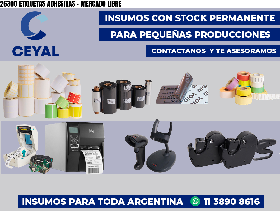 26300 ETIQUETAS ADHESIVAS - MERCADO LIBRE