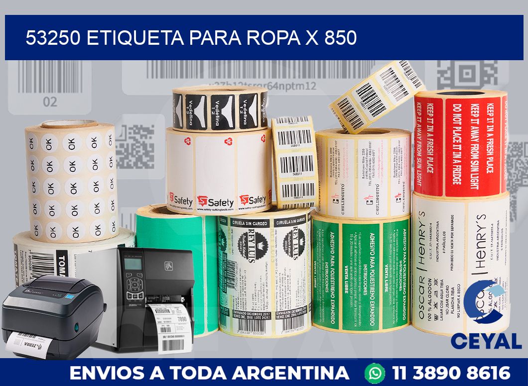 53250 ETIQUETA PARA ROPA X 850