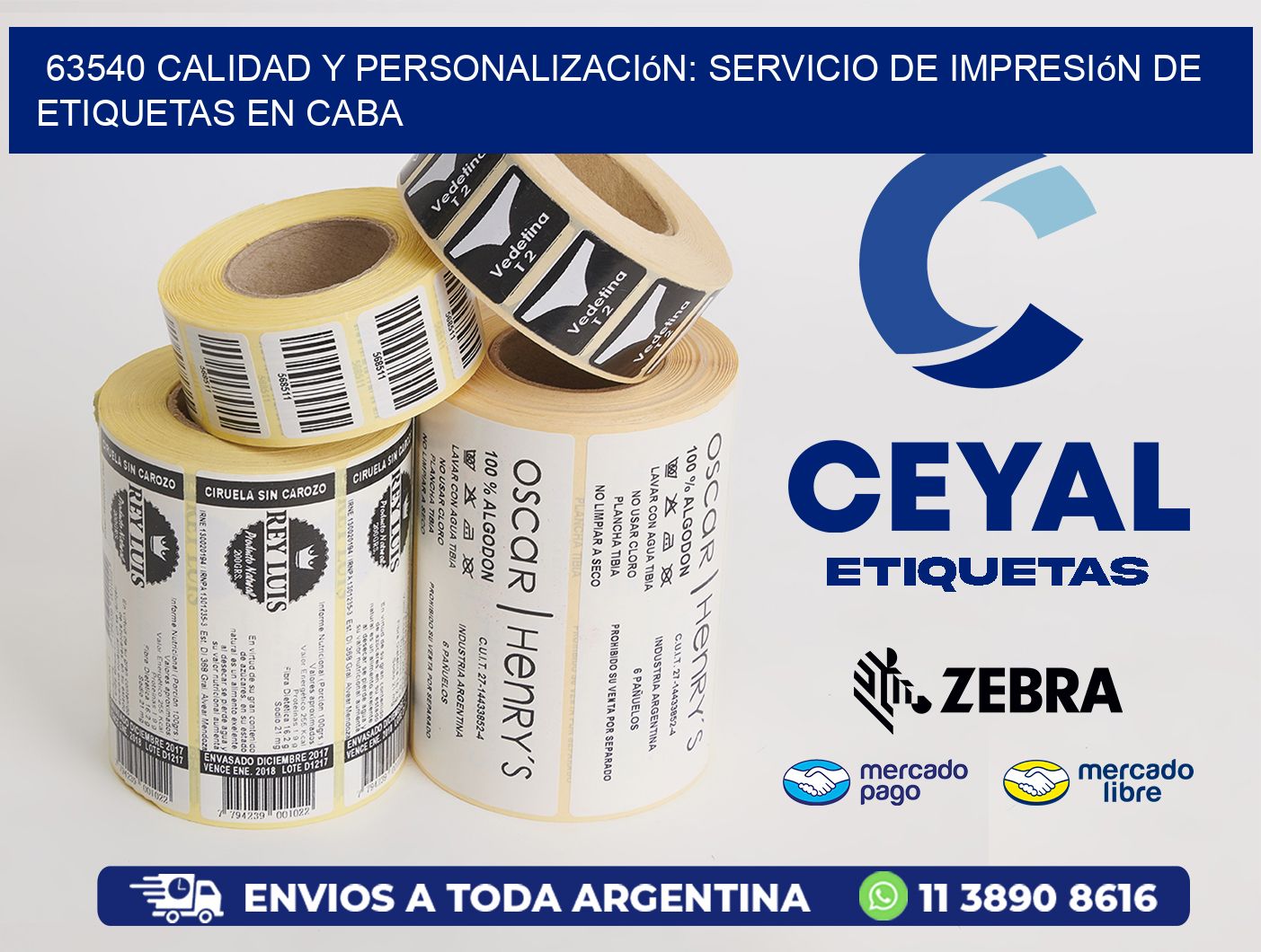 63540 Calidad y Personalización: Servicio de Impresión de Etiquetas en CABA