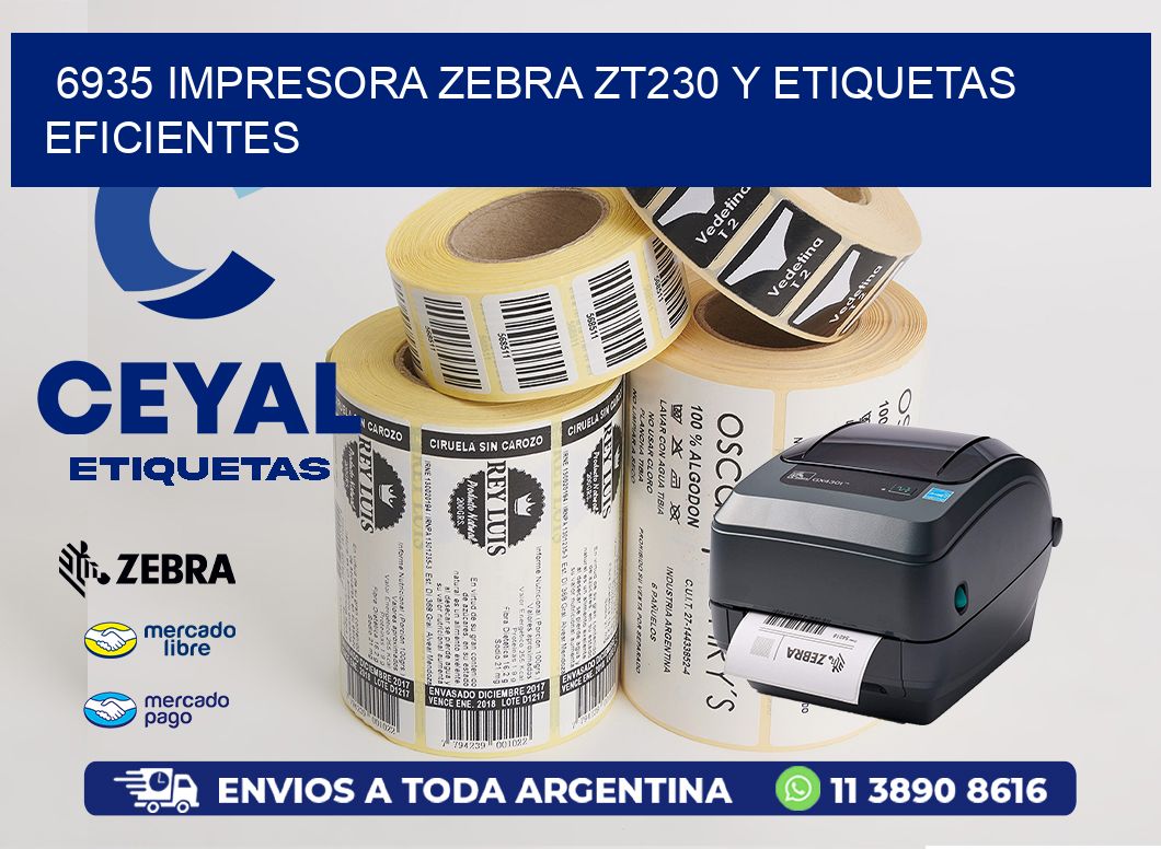 6935 Impresora Zebra ZT230 y Etiquetas Eficientes