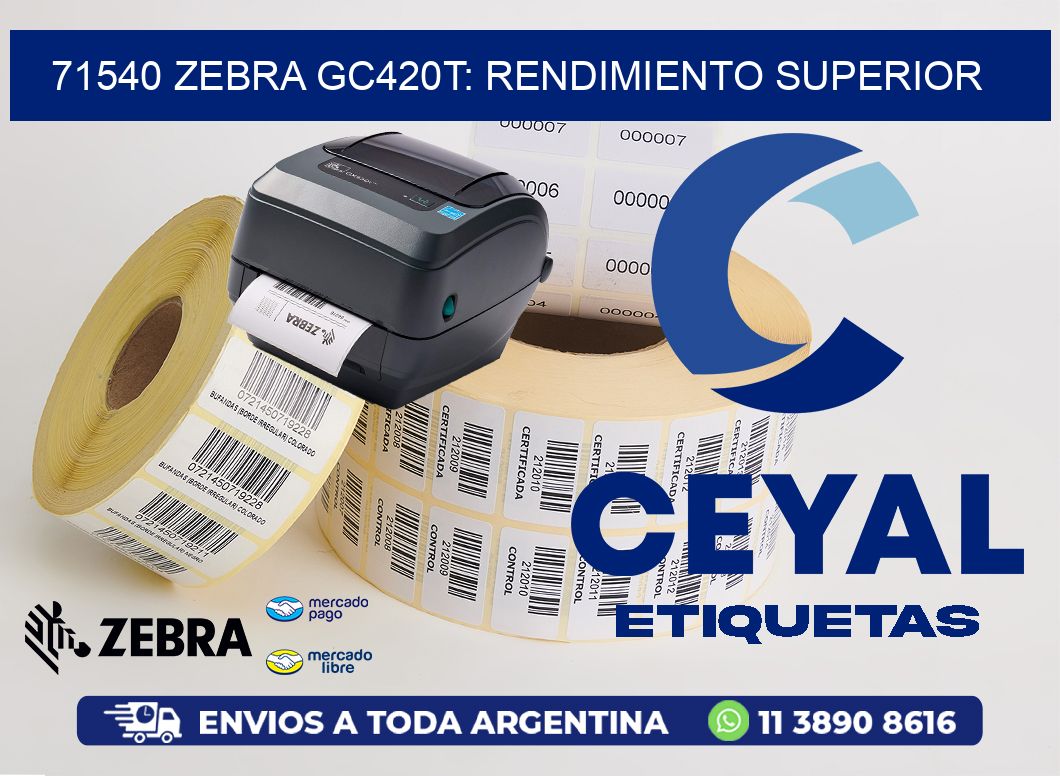 71540 Zebra GC420T: Rendimiento Superior