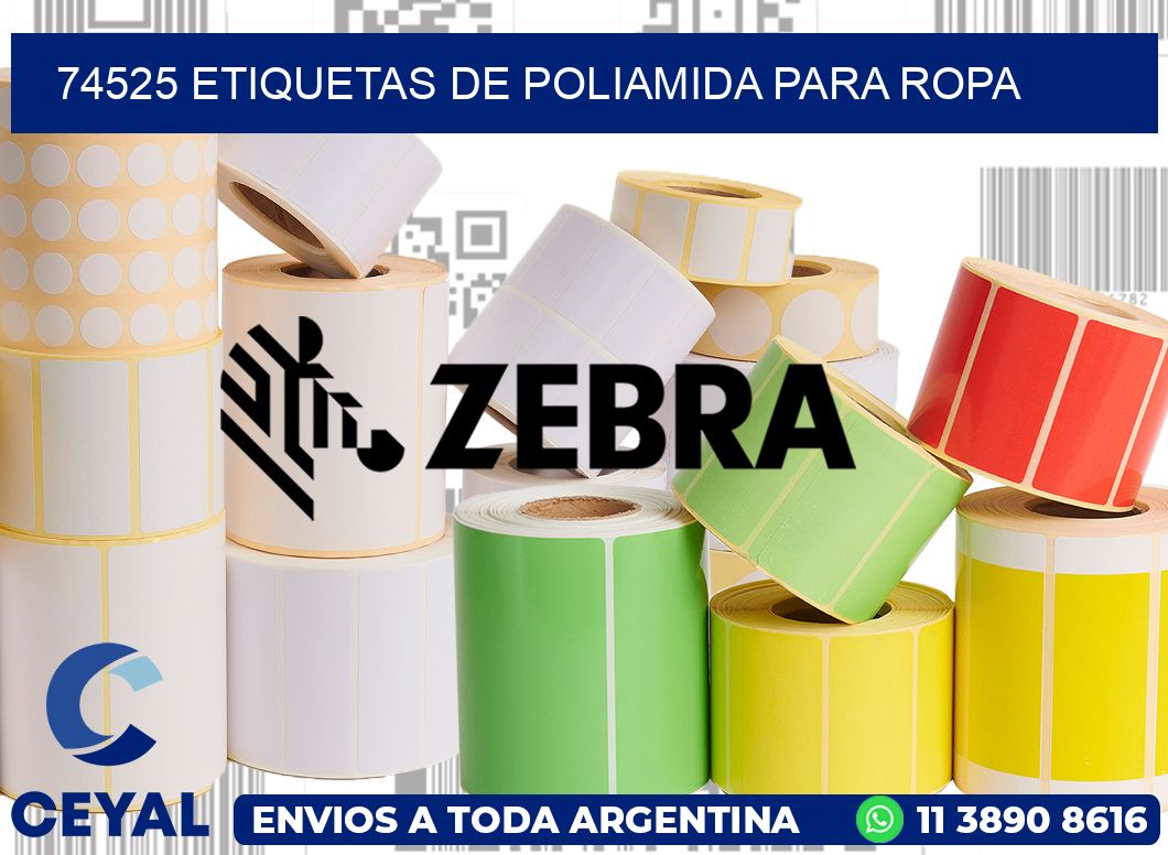 74525 ETIQUETAS DE POLIAMIDA PARA ROPA