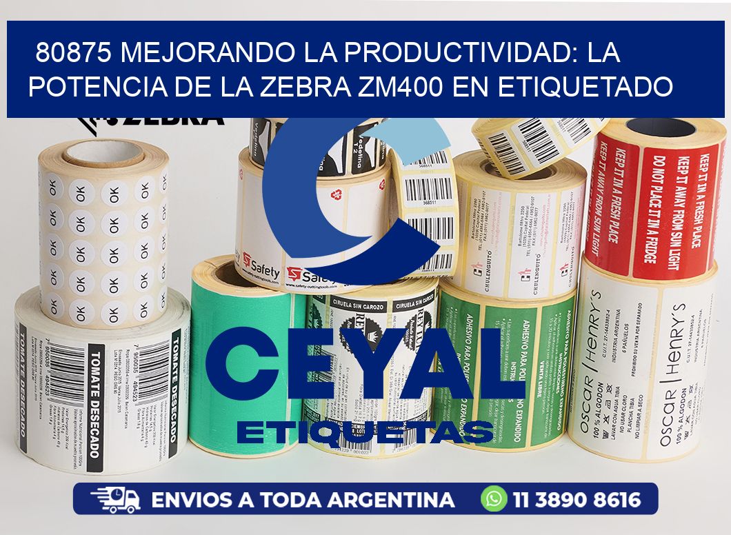 80875 Mejorando la Productividad: La Potencia de la Zebra ZM400 en Etiquetado