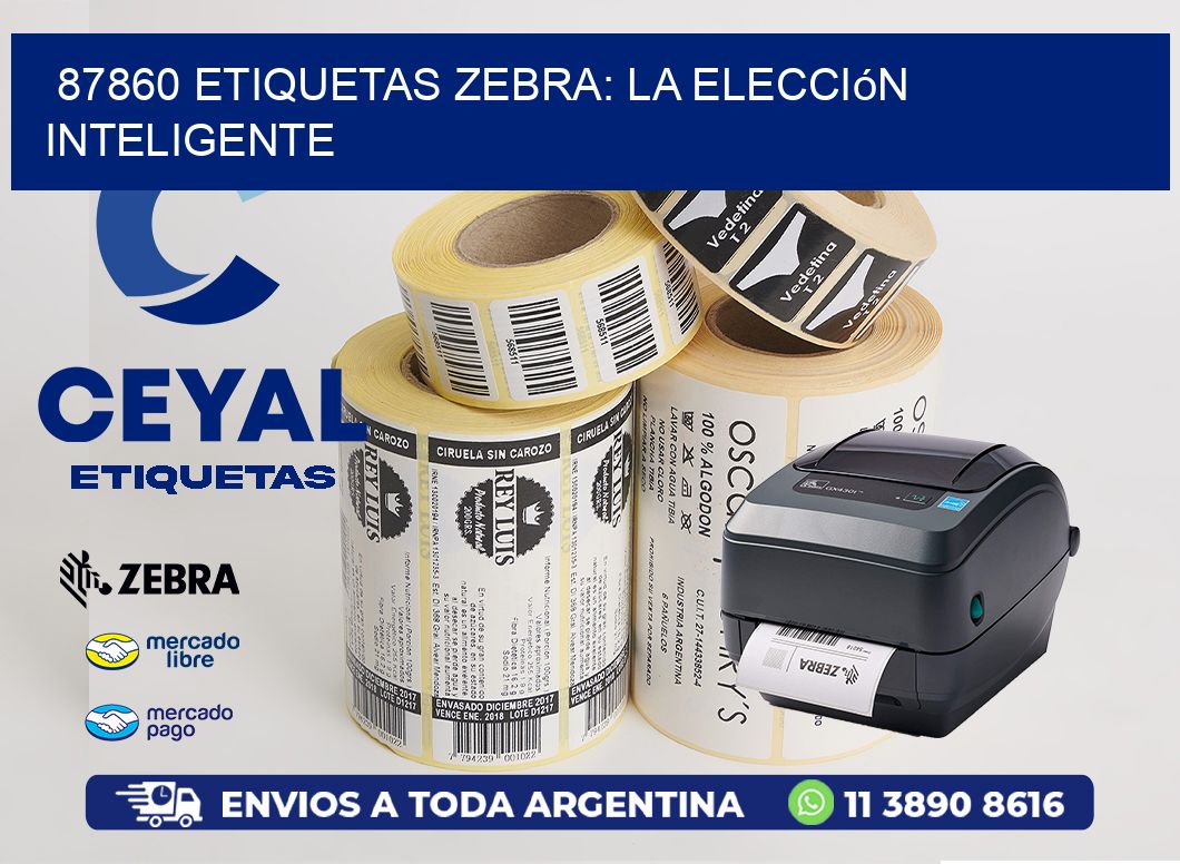 87860 Etiquetas Zebra: La Elección Inteligente