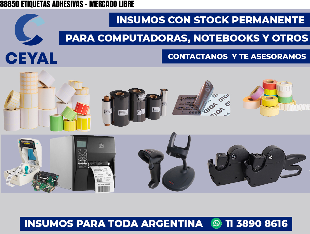88850 ETIQUETAS ADHESIVAS - MERCADO LIBRE