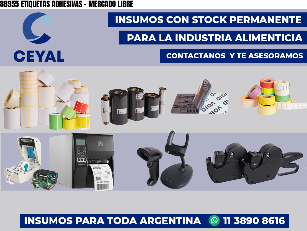 88955 ETIQUETAS ADHESIVAS - MERCADO LIBRE