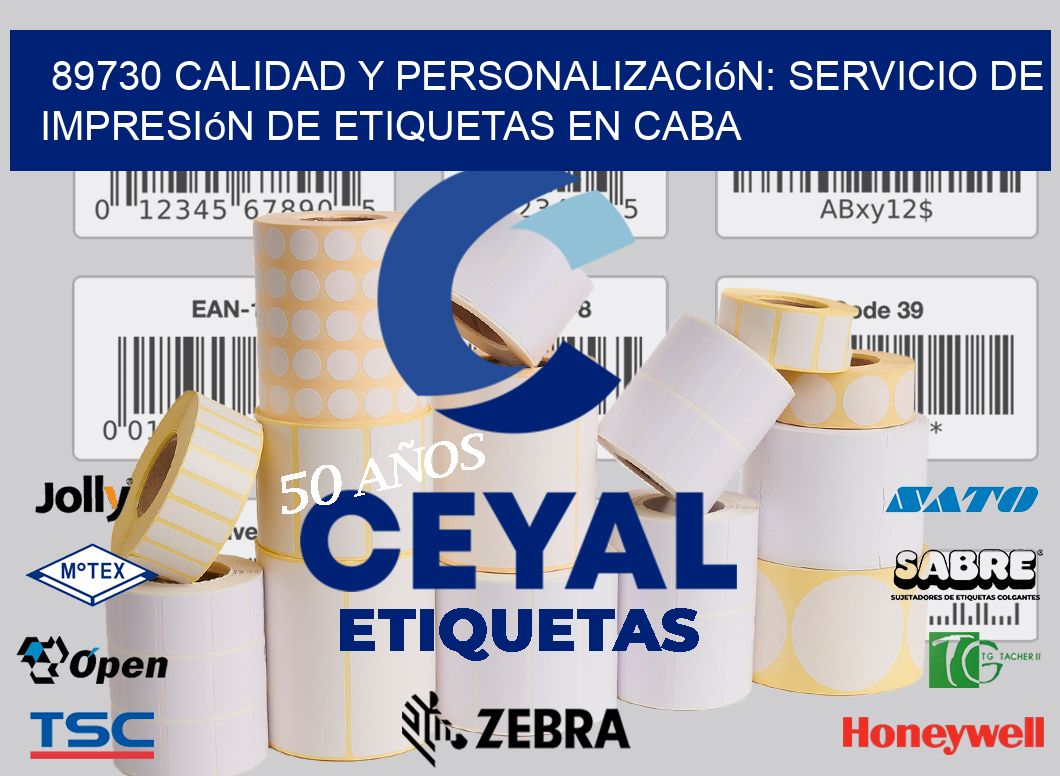 89730 Calidad y Personalización: Servicio de Impresión de Etiquetas en CABA