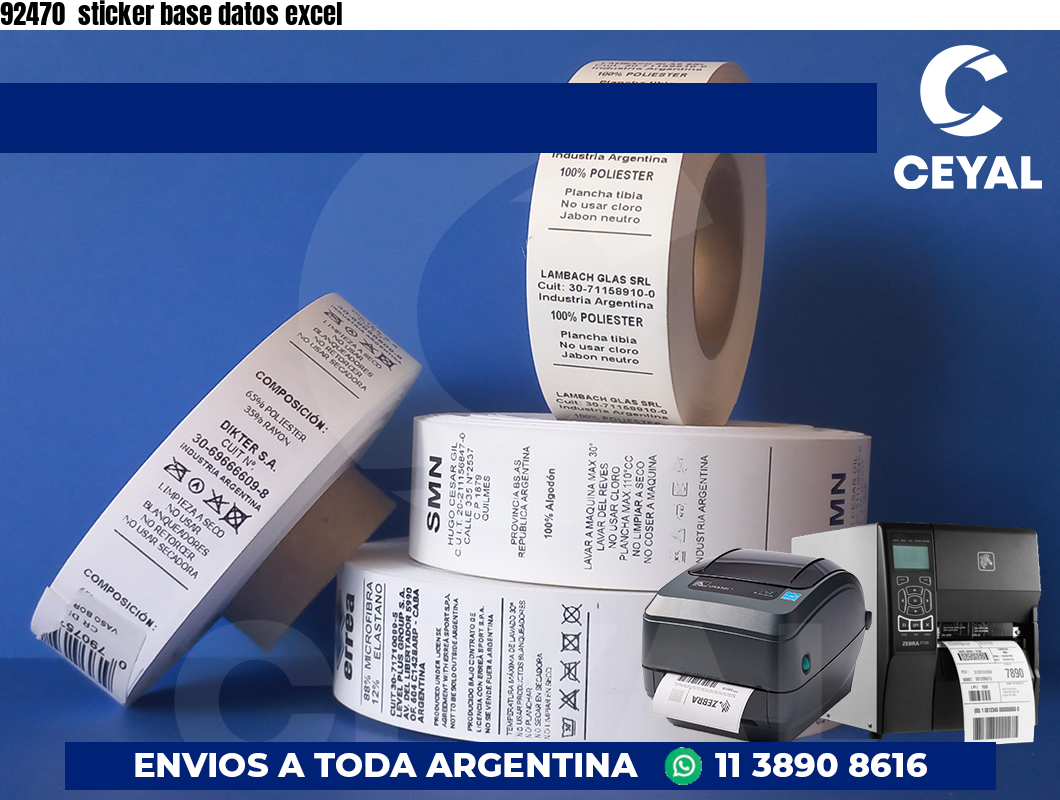92470 sticker base datos excel