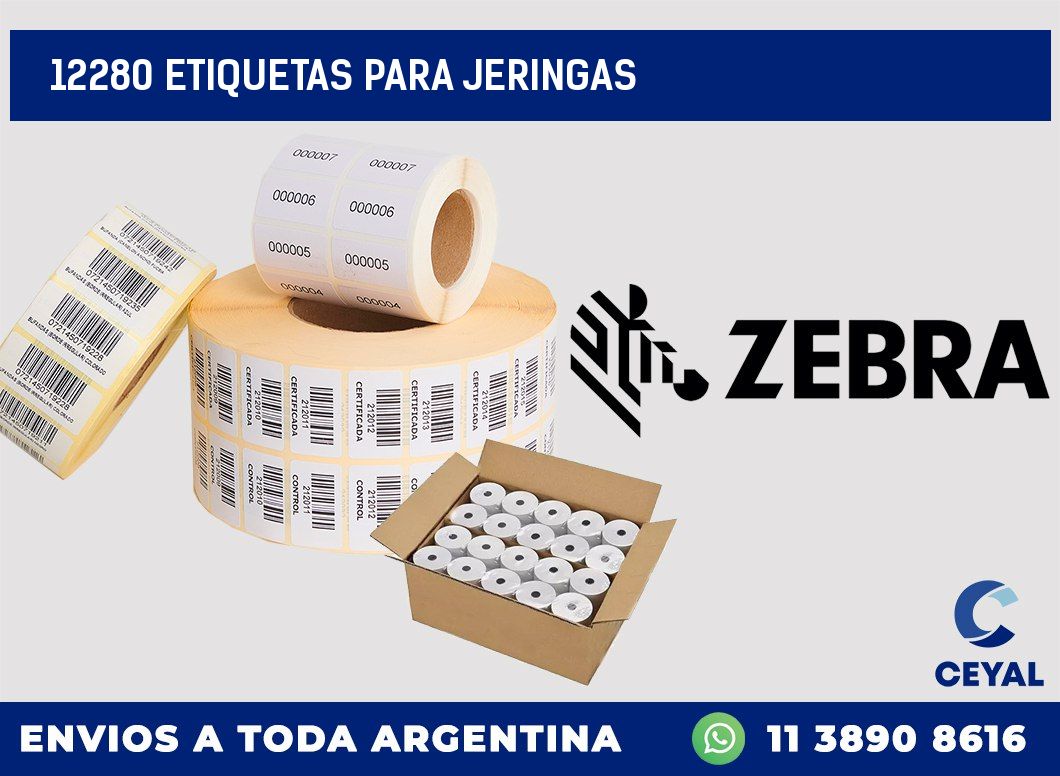 12280 ETIQUETAS PARA JERINGAS