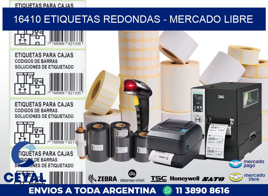 16410 ETIQUETAS REDONDAS – MERCADO LIBRE