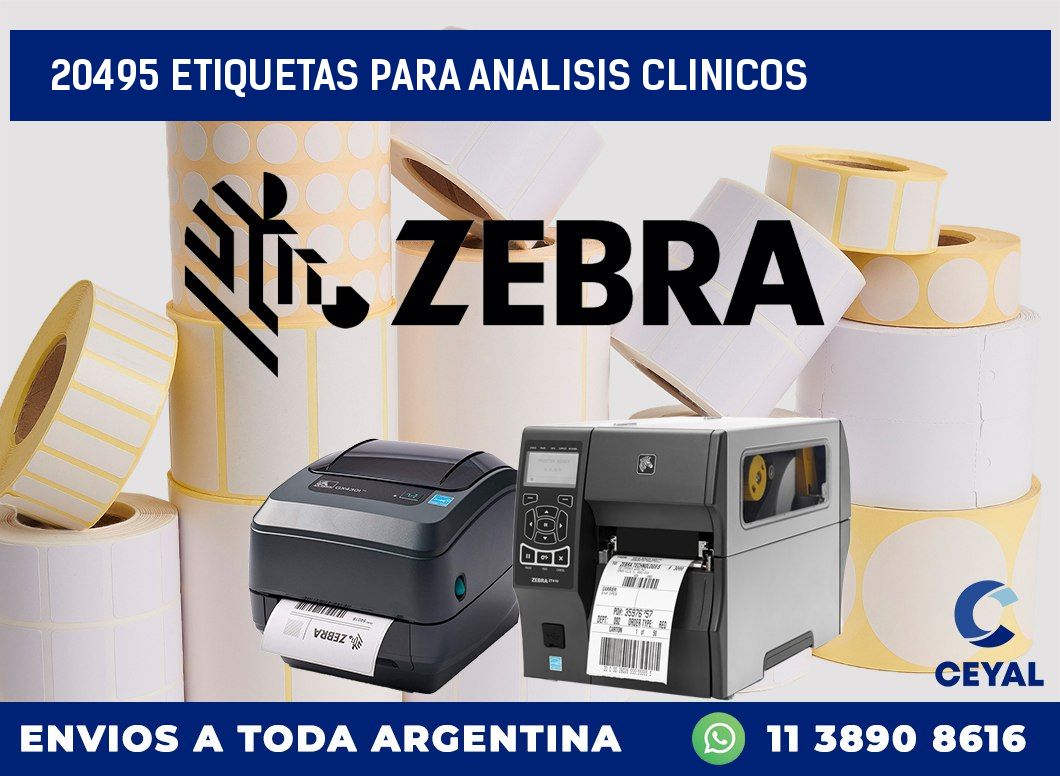 20495 ETIQUETAS PARA ANALISIS CLINICOS