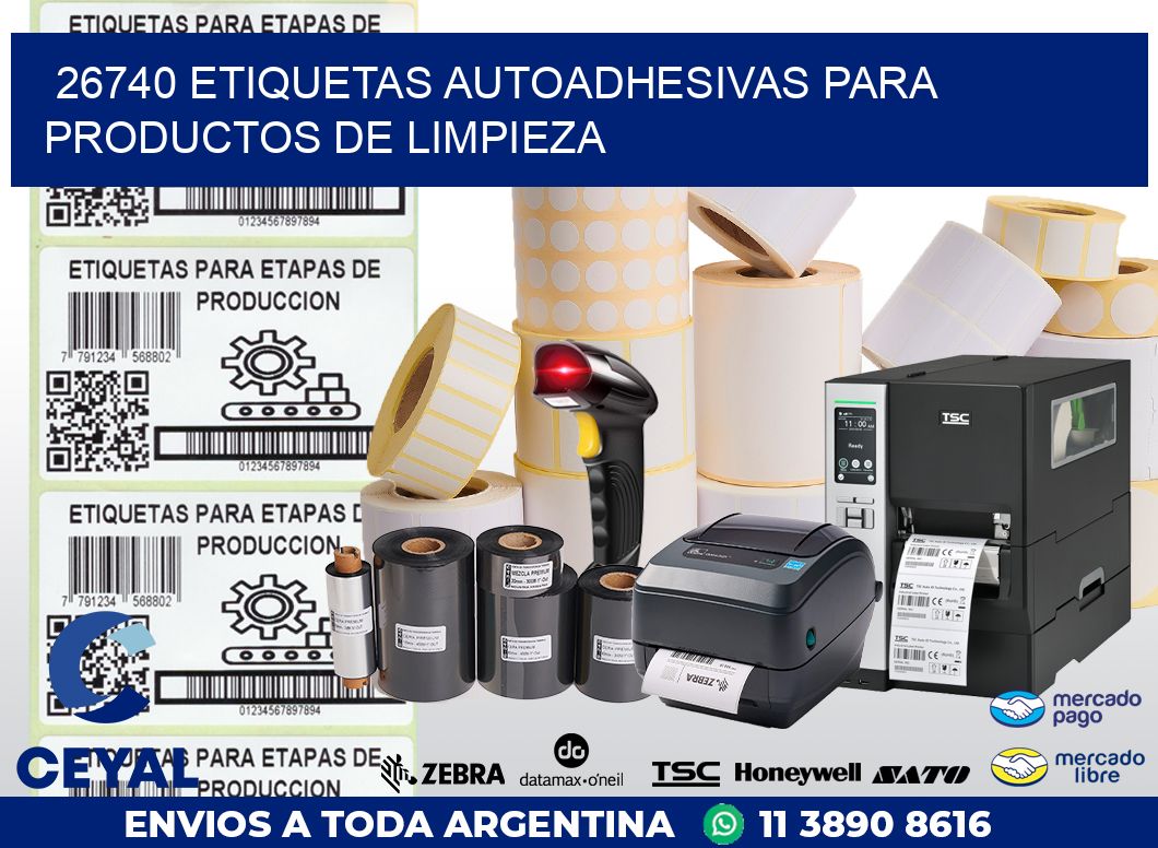 26740 ETIQUETAS AUTOADHESIVAS PARA PRODUCTOS DE LIMPIEZA