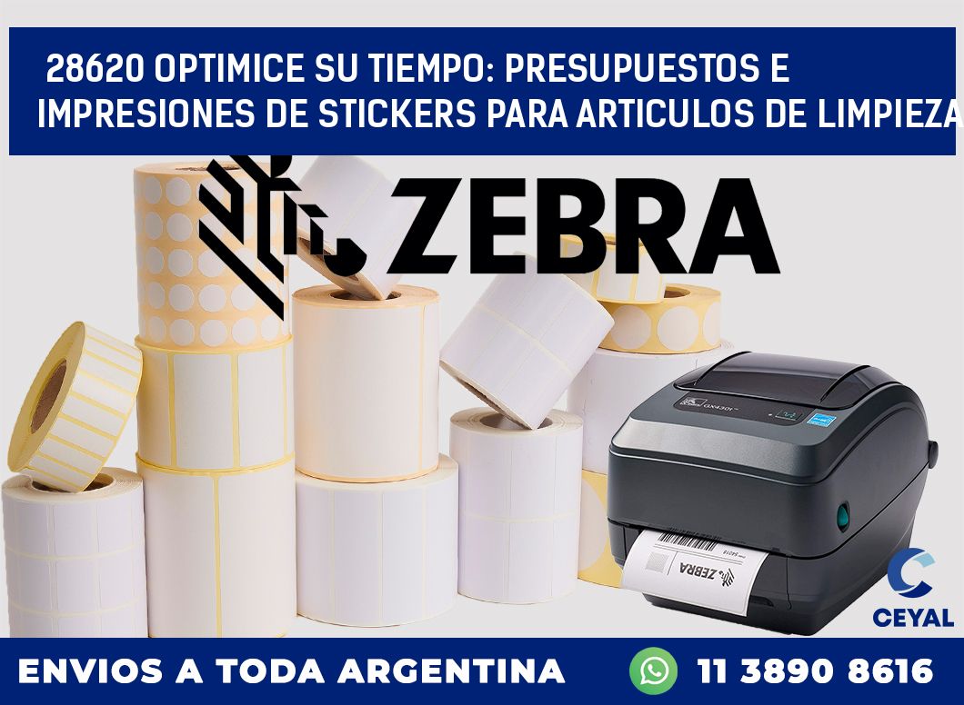 28620 OPTIMICE SU TIEMPO: PRESUPUESTOS E IMPRESIONES DE STICKERS PARA ARTICULOS DE LIMPIEZA