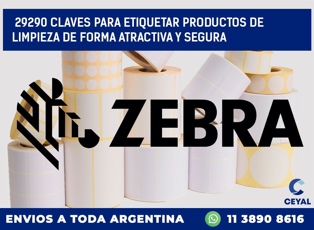 29290 CLAVES PARA ETIQUETAR PRODUCTOS DE LIMPIEZA DE FORMA ATRACTIVA Y SEGURA