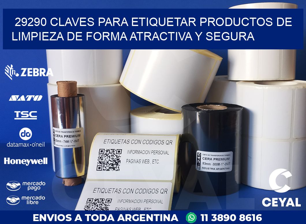 29290 CLAVES PARA ETIQUETAR PRODUCTOS DE LIMPIEZA DE FORMA ATRACTIVA Y SEGURA
