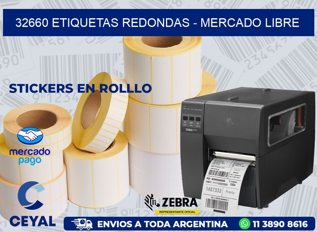 32660 ETIQUETAS REDONDAS - MERCADO LIBRE