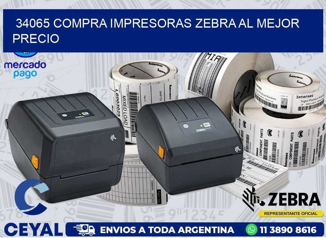 34065 COMPRA IMPRESORAS ZEBRA AL MEJOR PRECIO