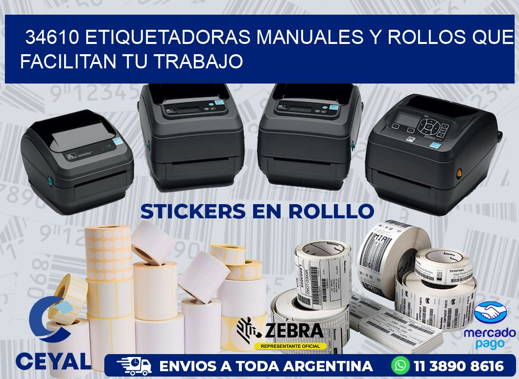 34610 ETIQUETADORAS MANUALES Y ROLLOS QUE FACILITAN TU TRABAJO