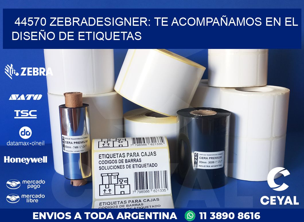 44570 ZEBRADESIGNER: TE ACOMPAÑAMOS EN EL DISEÑO DE ETIQUETAS