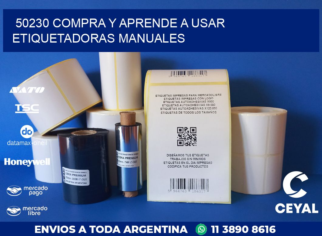 50230 COMPRA Y APRENDE A USAR ETIQUETADORAS MANUALES