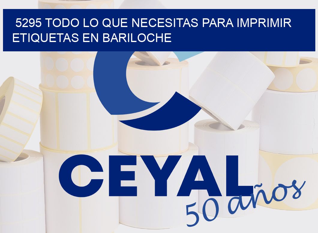 5295 TODO LO QUE NECESITAS PARA IMPRIMIR ETIQUETAS EN BARILOCHE