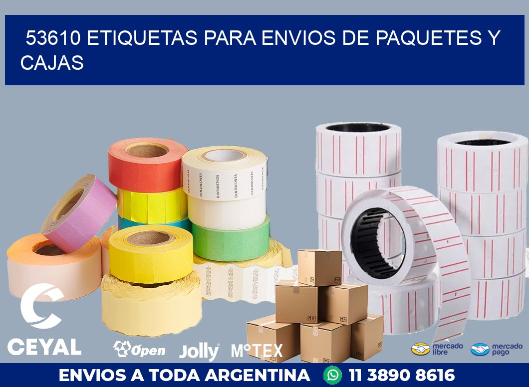 53610 ETIQUETAS PARA ENVIOS DE PAQUETES Y CAJAS