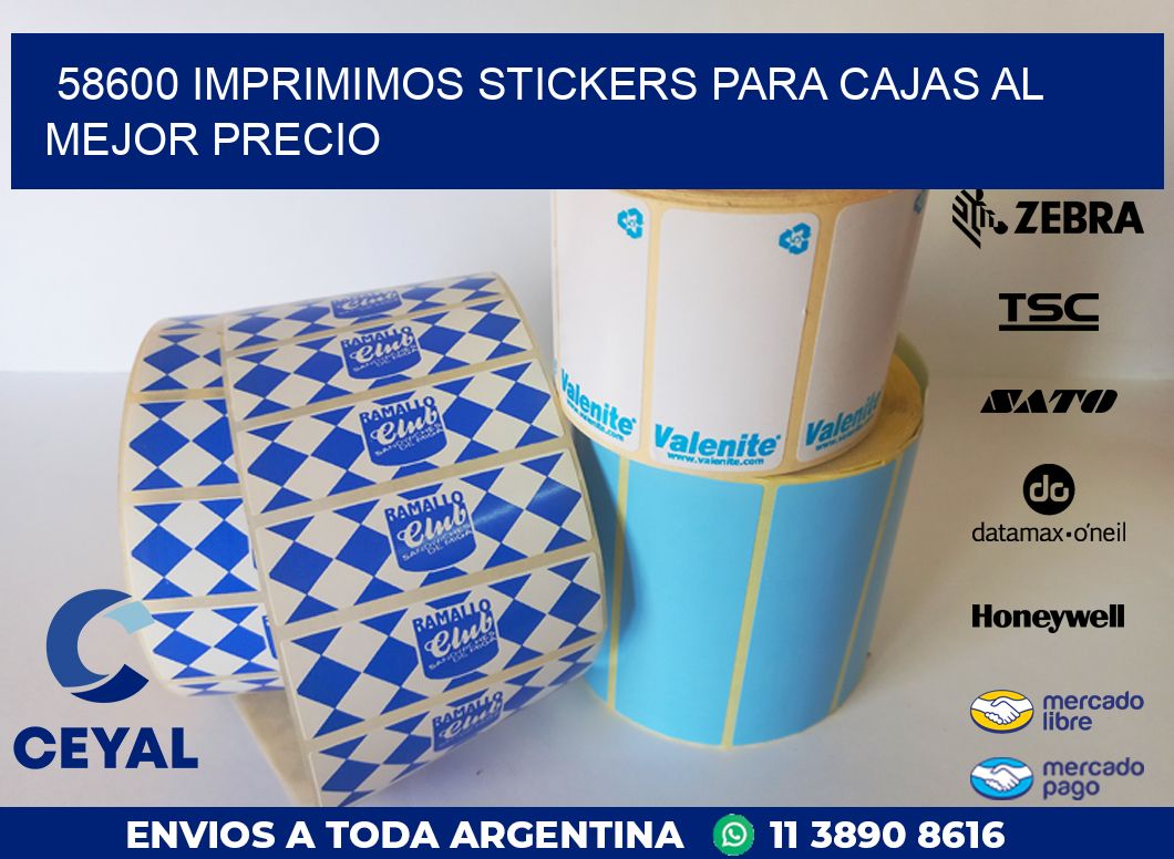 58600 IMPRIMIMOS STICKERS PARA CAJAS AL MEJOR PRECIO