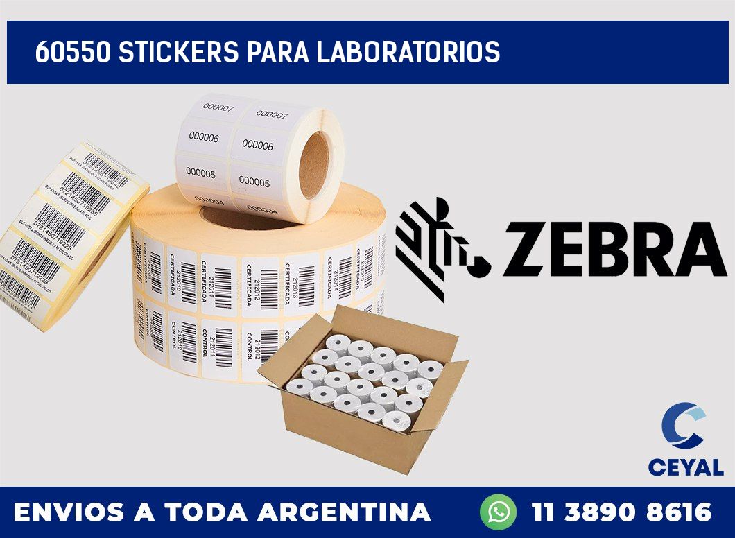 60550 STICKERS PARA LABORATORIOS