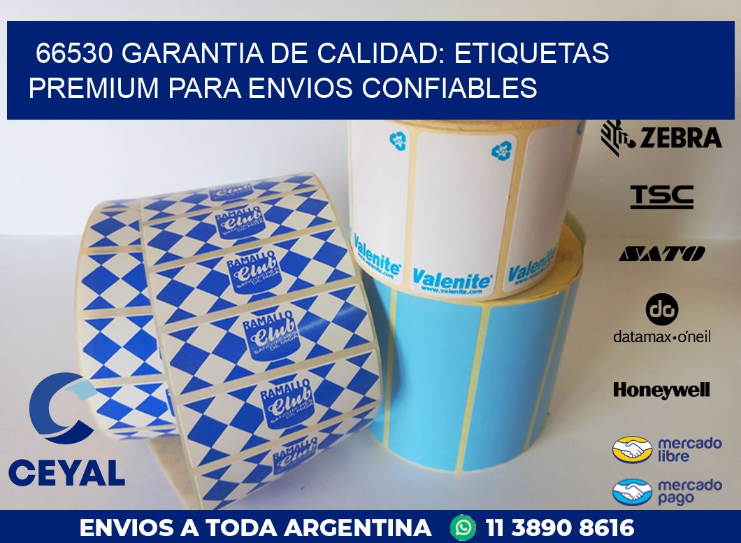 66530 GARANTIA DE CALIDAD: ETIQUETAS PREMIUM PARA ENVIOS CONFIABLES