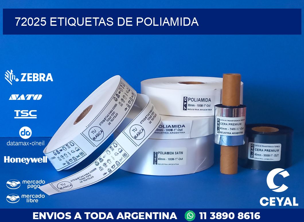 72025 ETIQUETAS DE POLIAMIDA