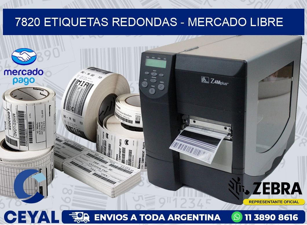 7820 ETIQUETAS REDONDAS - MERCADO LIBRE