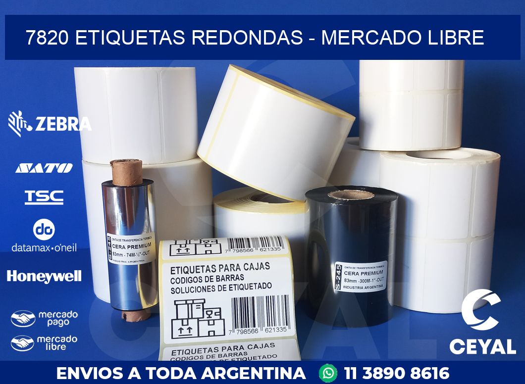 7820 ETIQUETAS REDONDAS – MERCADO LIBRE
