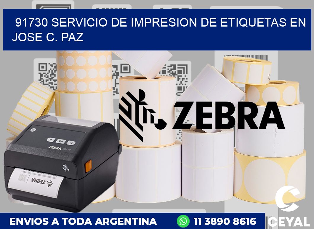 91730 SERVICIO DE IMPRESION DE ETIQUETAS EN JOSE C. PAZ