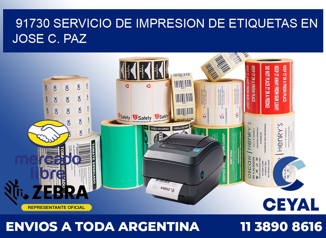 91730 SERVICIO DE IMPRESION DE ETIQUETAS EN JOSE C. PAZ